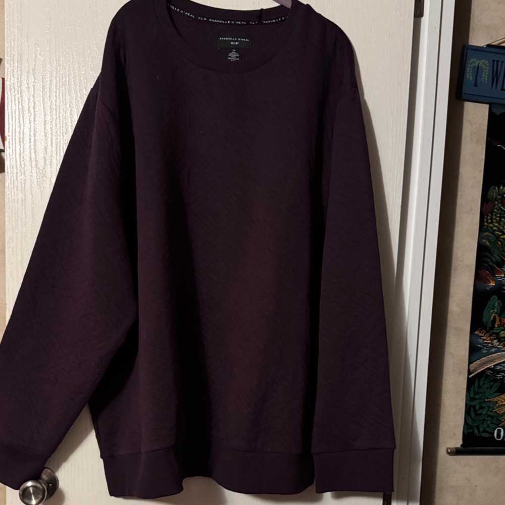 Men's Dark Purple Crewneck Sweater